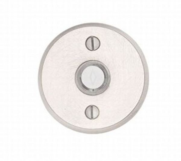 Emtek 2422TWB Tumbled White Bronze Doorbell Button with #2 Style Rosette