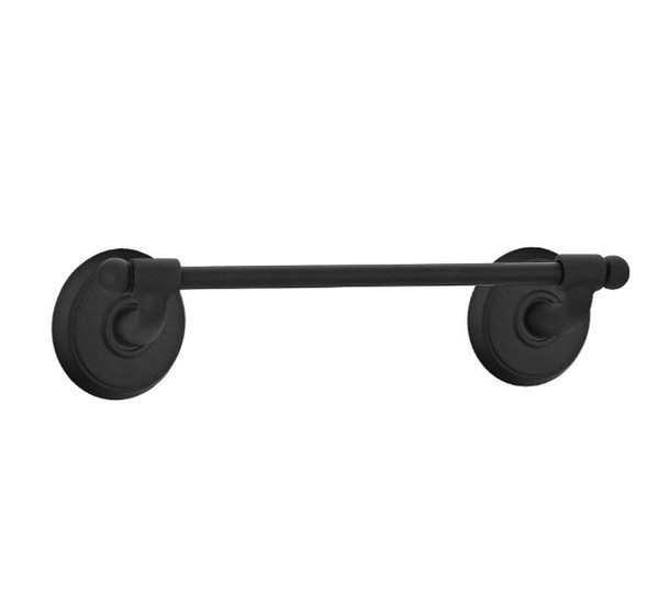 Emtek 25021FBS Flat Black Steel 18" Wrought Steel Towel Bar