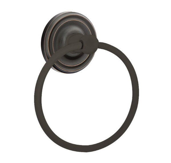 Emtek 2601US10B Oil Rubbed Bronze Traditional Brass Towel Ring