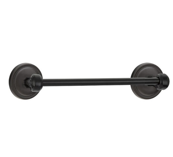 Emtek 27021FB Flat Black 18" Tuscany Bronze Towel Bar