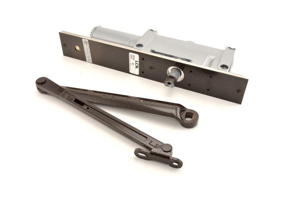 LCN 5011REGDKBRZLH Left Hand Adjustable Concealed in Frame Regular Size 1 Door Closer with TBSRT Thru Bolts 695 Dark Bronze Finish