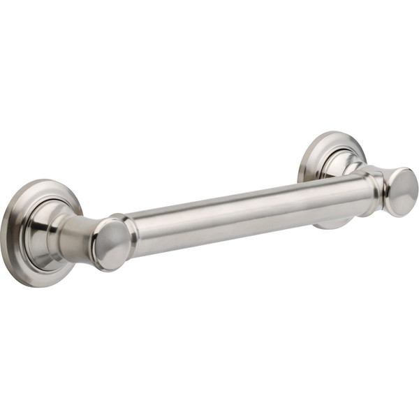 Delta 41612SS 12" Traditional Decorative ADA Grab Bar Satin Stainless Steel Finish Delta 41612SS 12" Traditional Decorative ADA Grab Bar Satin Stainless Steel Finish