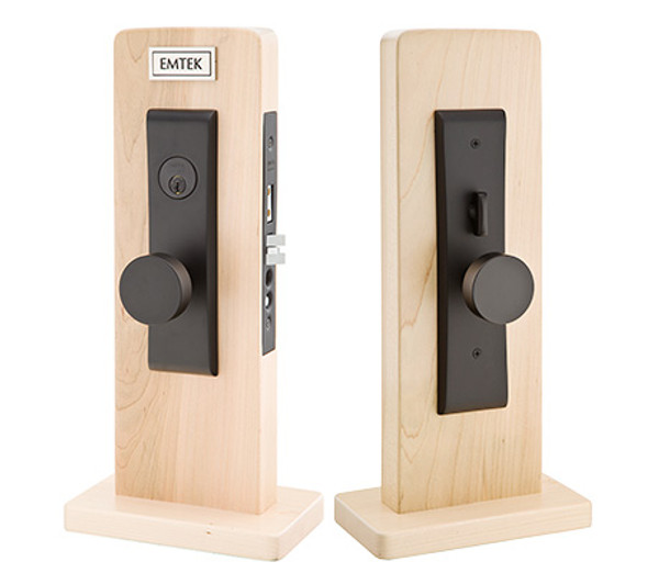 Emtek 3144US26 Polished Chrome Artemis Style Dummy Mortise Entry Set with Your Choice of Handle