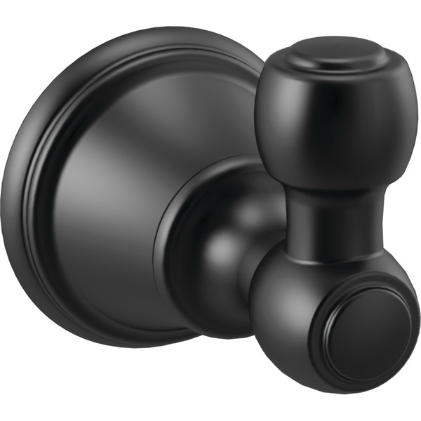 Delta 73235BL Woodhurst Robe Hook Matte Black Finish
