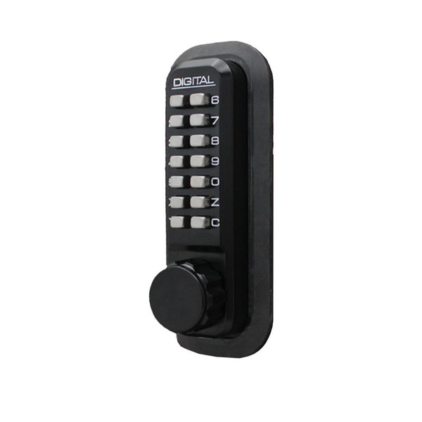 Lockey 2210JBMG Mechanical Keyless Deadbolt with Single Combination Jet Black Marine Grade Finish