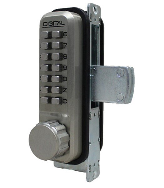 Lockey 2900SN Mechanical Keyless Narrow Stile Deadbolt Lock Satin Nickel Finish