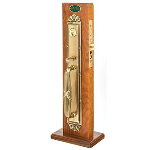 Emtek 3309US7 French Antique Versailles Style Single Cylinder Mortise Entryset with your Choice of Handle