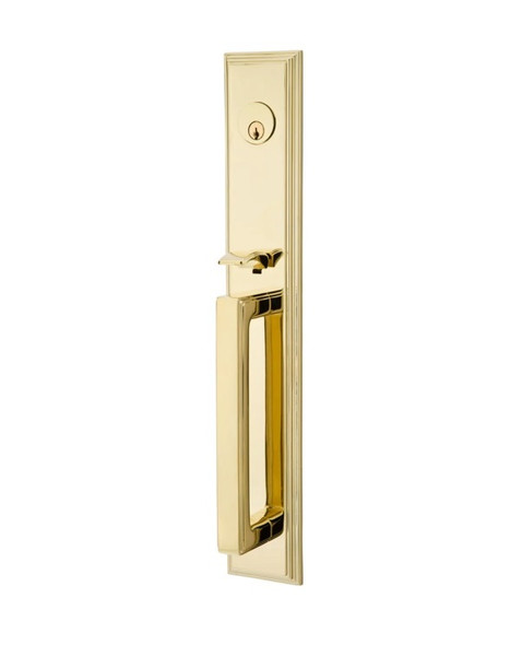 Emtek 3305US3 Lifetime Brass Melrose Style Single Cylinder Mortise Entryset with your Choice of Handle