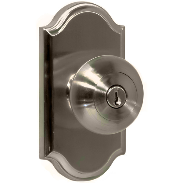 Weslock 01740ININSL23 Impresa Premiere Entry Lock with Adjustable Latch and Full Lip Strike Satin Nickel Finish