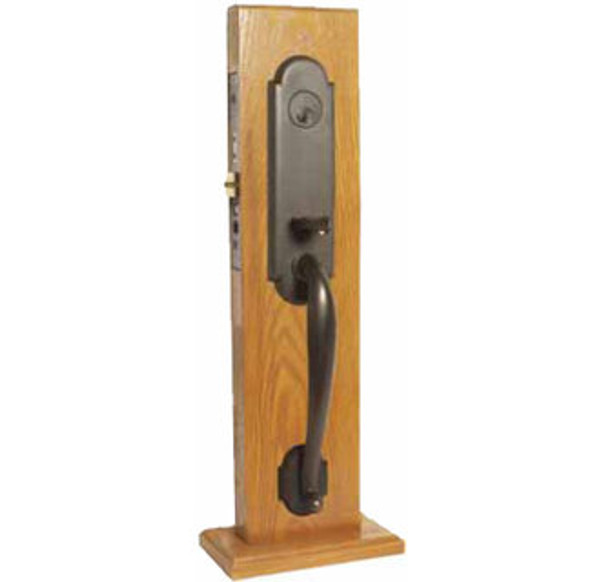 Emtek 3343US10B Oil Rubbed Bronze Charleston Style Single Cylinder Mortise Entryset with your Choice of Handle