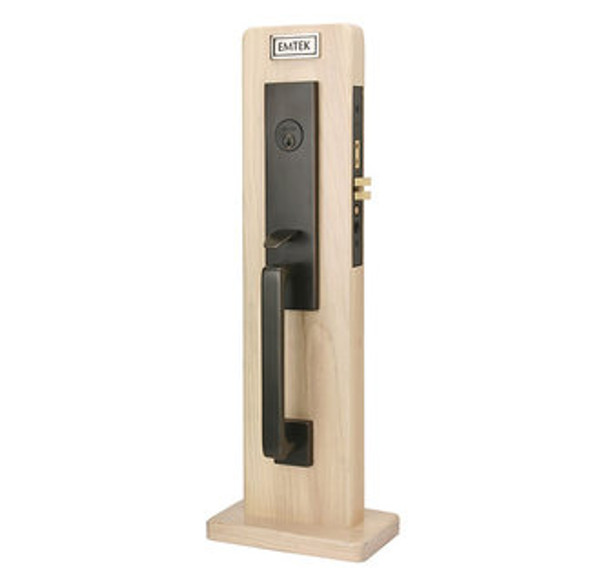 Emtek 3347US10B Oil Rubbed Bronze Mormont Style Single Cylinder Mortise Entryset with your Choice of Handle