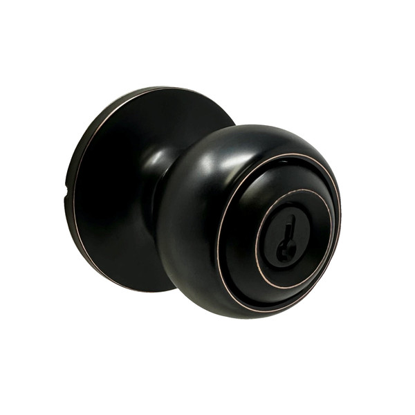 Weslock 00240G1G1FR23 Hudson Entry Lock with Adjustable Latch and Full Lip Strike Oil Rubbed Bronze Finish