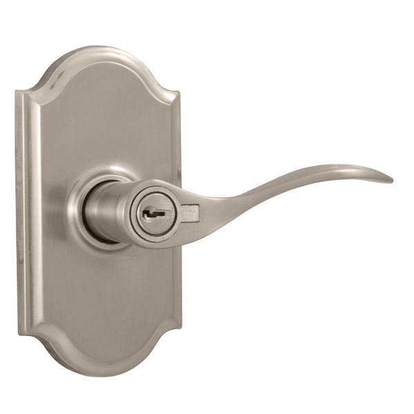 Weslock R1740UNUNSL23 Right Hand Bordeau Premiere Entry Lock with Adjustable Latch and Full Lip Strike Satin Nickel Finish
