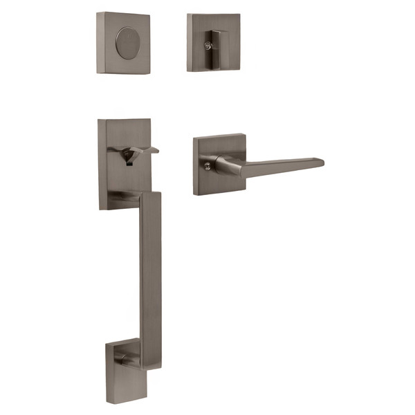 Weslock 02885-N7N0020 Brookside Dummy Handle set with Philtower Lever Trim Satin Nickel Finish