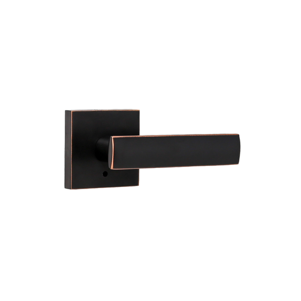 Weslock 007103131FR20 Utica Lever Privacy Lock with Adjustable Latch and Full Lip Strike Oil Rubbed Bronze Finish