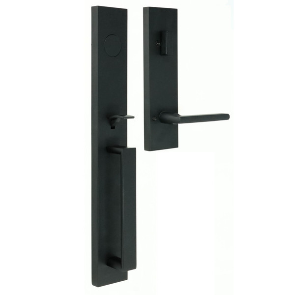 Weslock 02895-2520020 Xanthis Dummy Handle set with Atlas Lever Trim Matte Black Finish