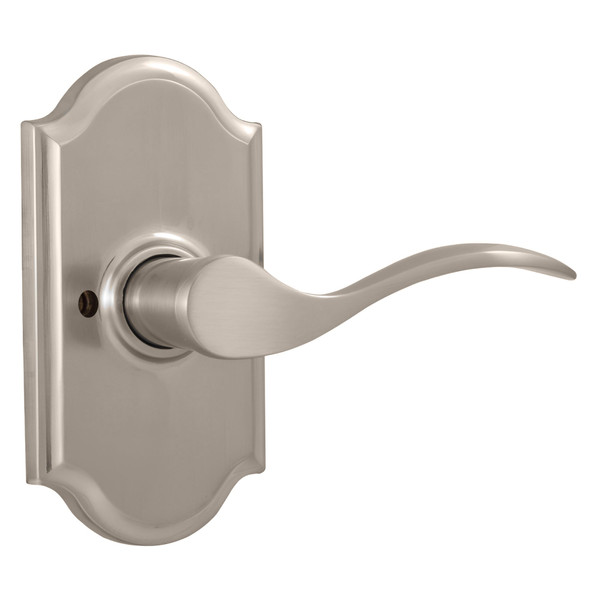Weslock 01710UNUNSL20 Bordeau Lever Privacy Lock with Adjustable Latch and Full Lip Strike Satin Nickel Finish