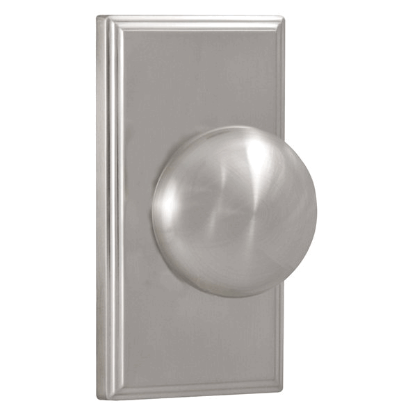 Weslock 3710I-N Satin Nickel Impresa Privacy Knob with Woodward Rosette