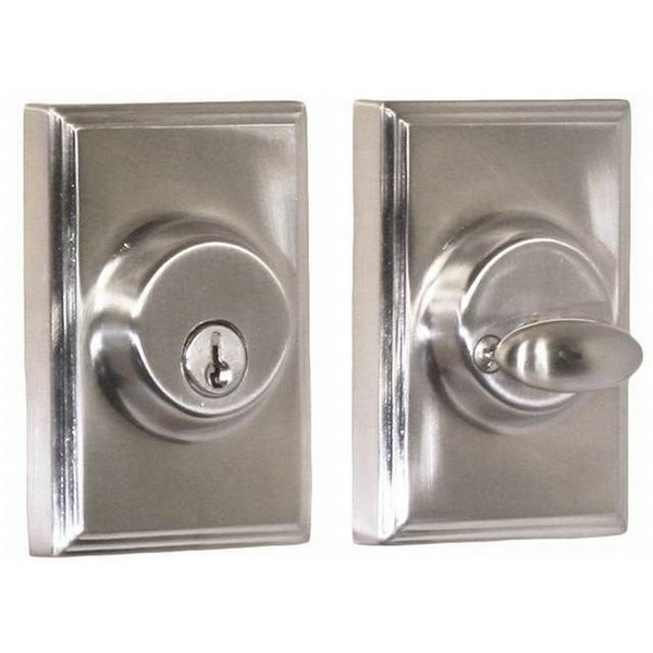 Weslock 3771-N Satin Nickel Woodward Single Cylinder Deadbolt