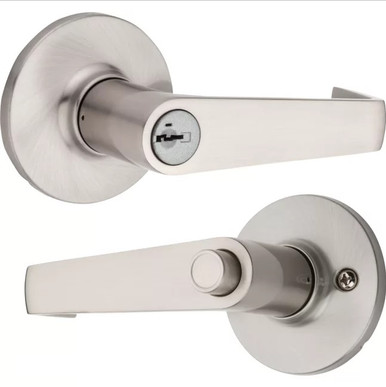 Kwikset 438CNL-15S Light Commercial Carson Lever Entry Door Lock ...