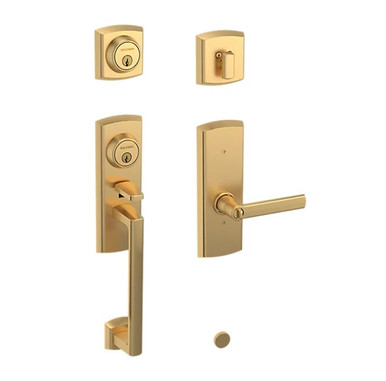Baldwin 853850442DCR/2DCL Lifetime Satin Brass Double Cylinder