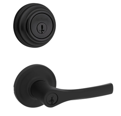 Kwikset 980-405HYL-514 Matte Black Single Cylinder Deadbolt with
