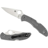 Spyderco Delica 4 Lightweight Flat Ground Folding PlainEdge Knife