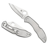 Spyderco Delica 4 Stainless PlainEdge Knife