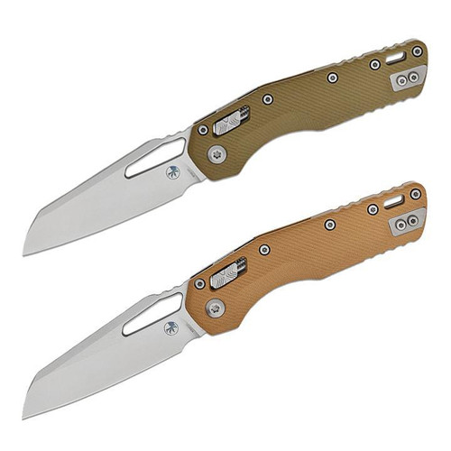 Microtech MSI S/E – Fluted G-10 Handle, Manual Folding Knife