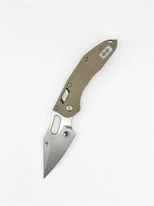 Microtech Stitch Ram-Lok S/E – Fluted Handle, Manual Single Edge Folder