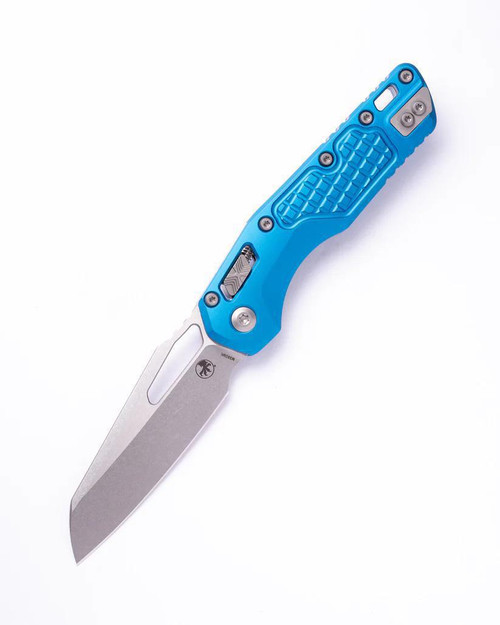 Microtech MSI S/E – Stonewash Blade, Aluminum Frag Pattern Handle