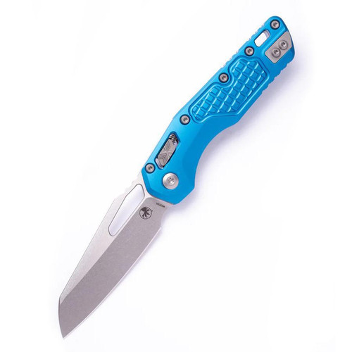 Microtech MSI S/E Knife – Stonewash Blade Aluminum Frag Pattern Handle