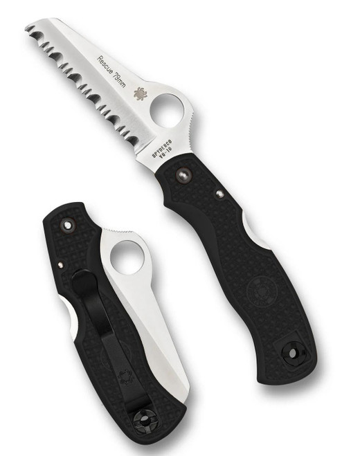 Spyderco Rescue 79mm Spyderedge - Compact, Powerful, and Ready for Action