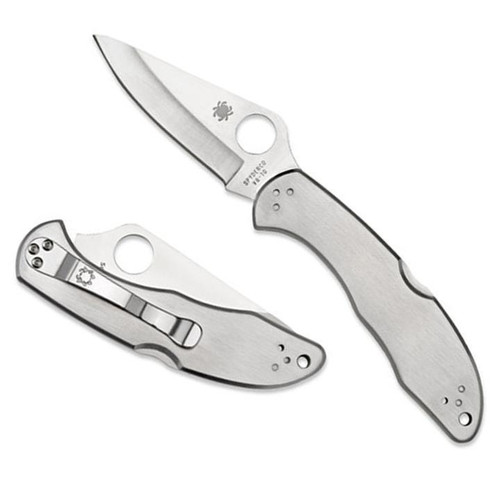 Spyderco Delica 4 Stainless PlainEdge Knife