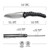 Civivi Spiny Dogfish Thumb Hole Knife G10 Handle (3.47" 14C28N Blade)