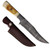 FH Knives Damascus Clip Point Fixed Blade