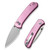 Civivi Qubit Button Lock & Thumb Stud Knife Aluminum Handle (2.98" 14C28N Blade)