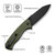 Civivi Placoid Flipper and Thumb Stud Knife G10 Handle