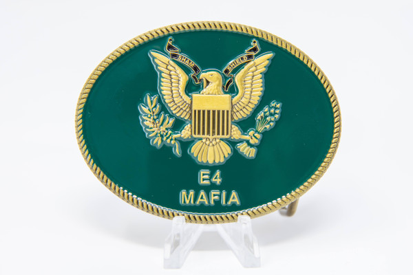 E-4 Mafia Sham Shield Belt Buckle