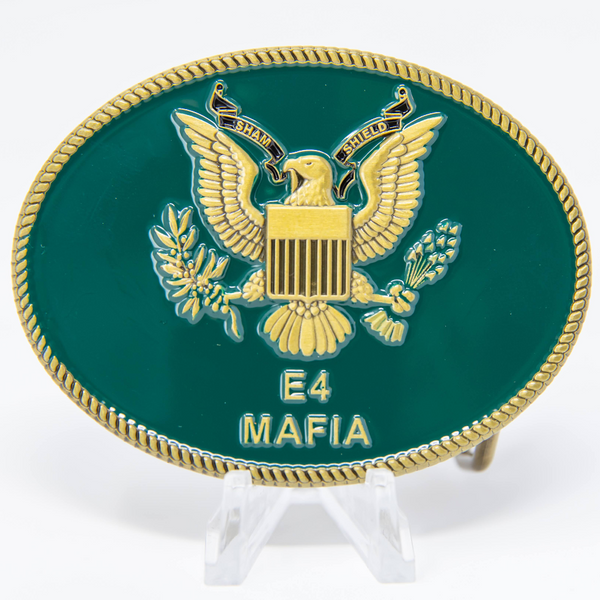 E-4 Mafia Sham Shield Belt Buckle