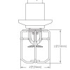 RASCO/Reliable C-2 Dry Pendent Fire Sprinkler Head Guard