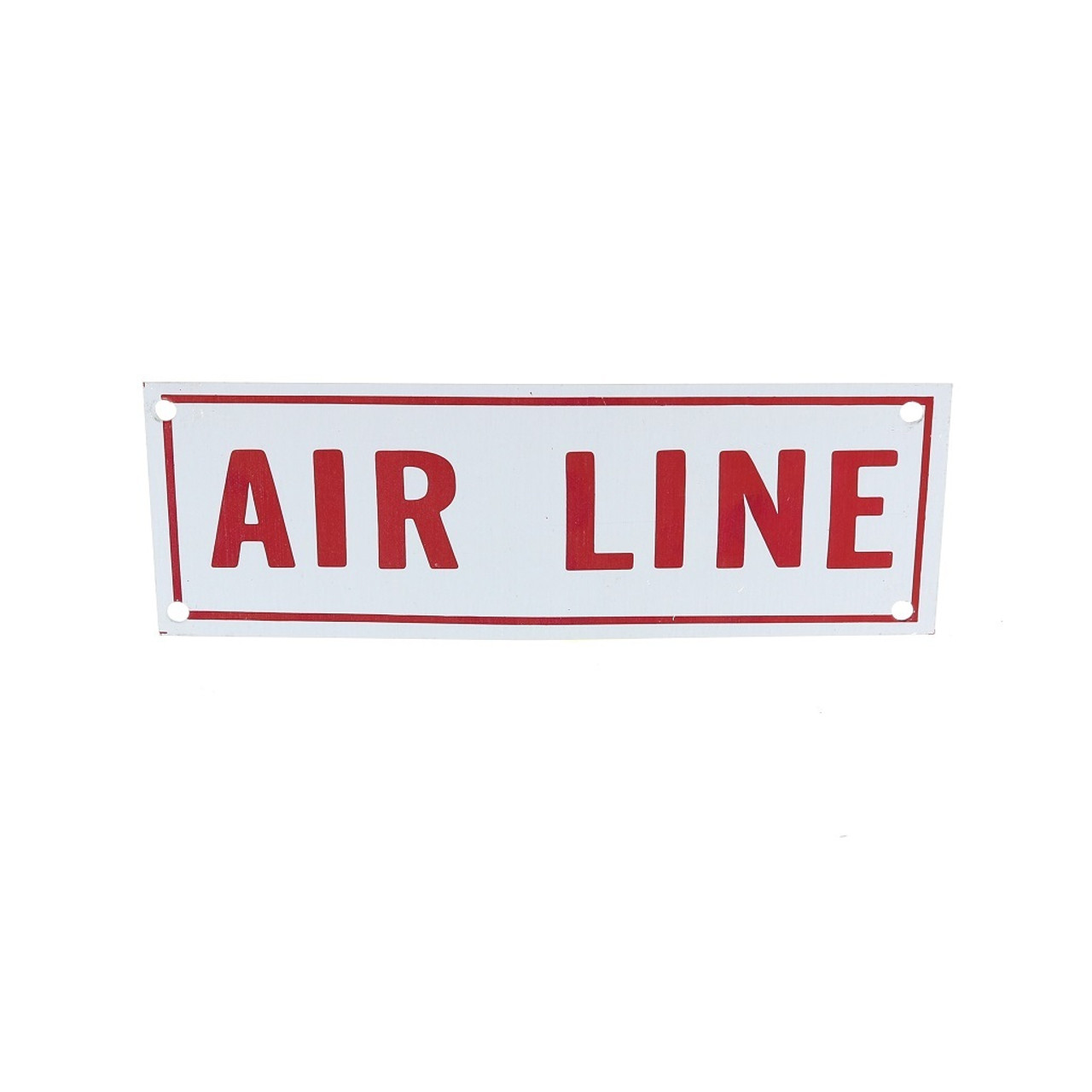 Air Line Sign, Aluminum, 6 x 2