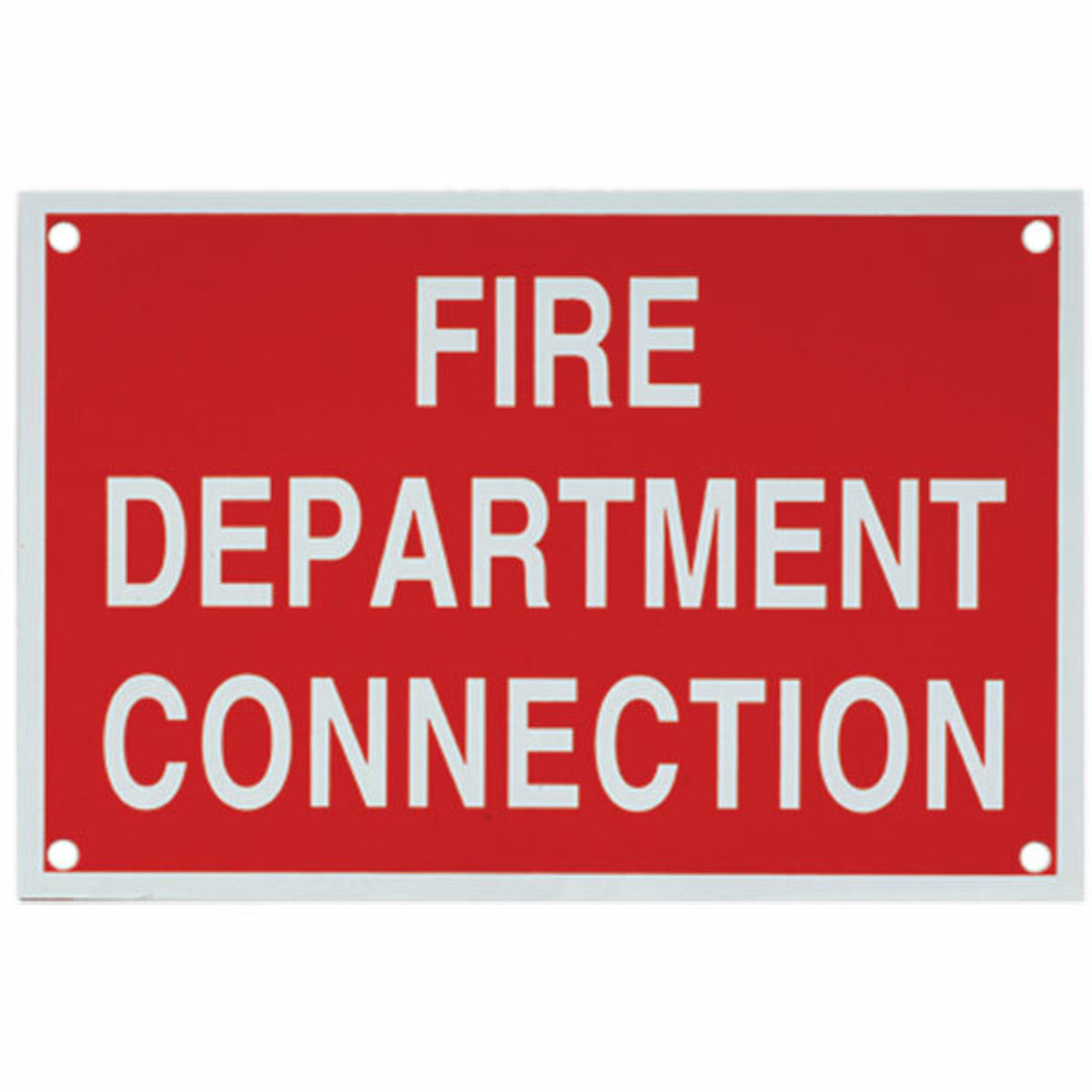 Fire Department Connection Fdc Sign Aluminum 4 X 6 1557