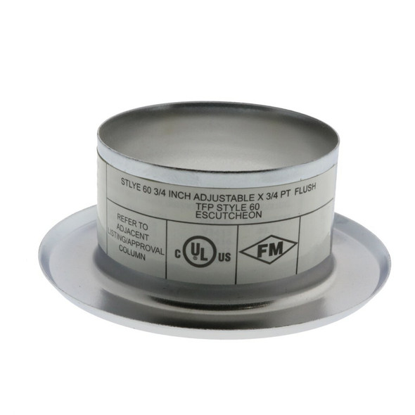 Tyco Style 60 Recessed Fire Sprinkler Escutcheon Tyco Style 60 Recessed Fire Sprinkler Escutcheon