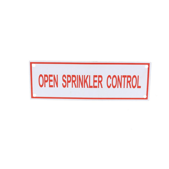 Open Sprinkler Control Sign