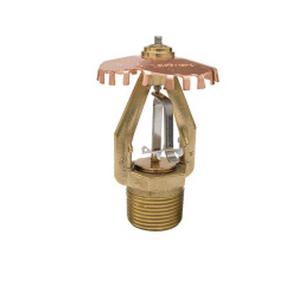 Fire Sprinkler Head, TYCO Model EC-25, TY9128, 25.2K, 1"NPT, Extended Coverage, Standard Response, Upright - Available In Multiple Configurations