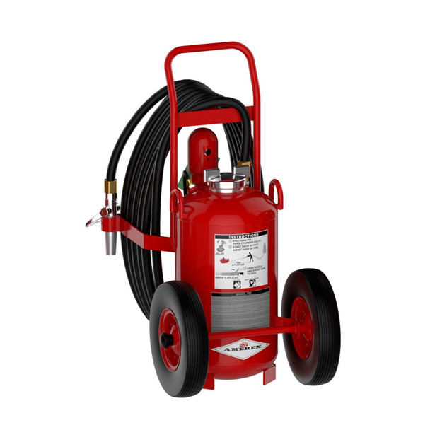 Amerex® 452 Purple K Wheeled Unit Fire Extinguisher, Direct Pressure, 125 Pound, 320BC, 10643