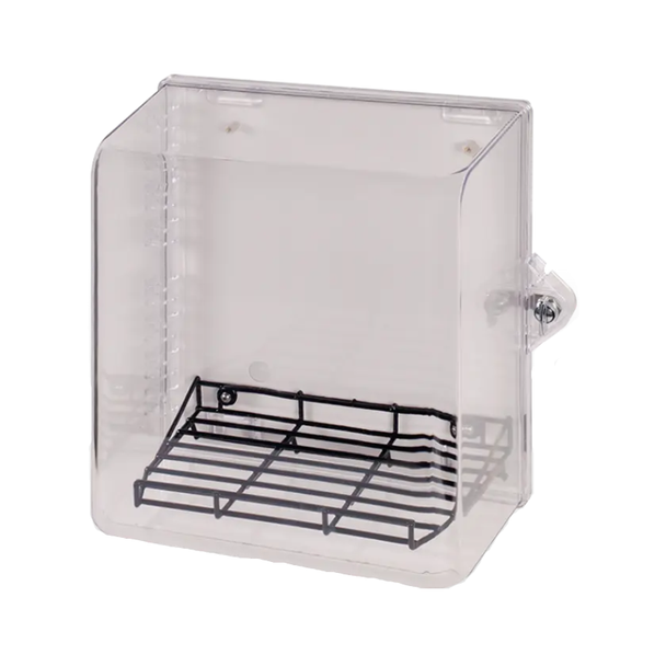 MED Protective Cabinet, Polycarbonate with Wire Rack and Thumb Lock - Clear, STI-7531MED