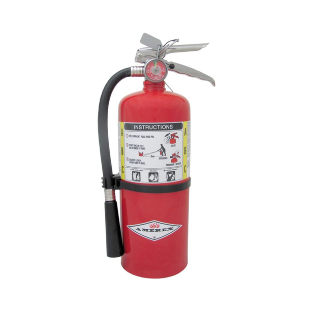 Amerex B461 Fire Extinguisher With Brass Valve, ABC, 6lb, 3A40BC, With Wall Bracket
Manufacturer Part Number:  15386