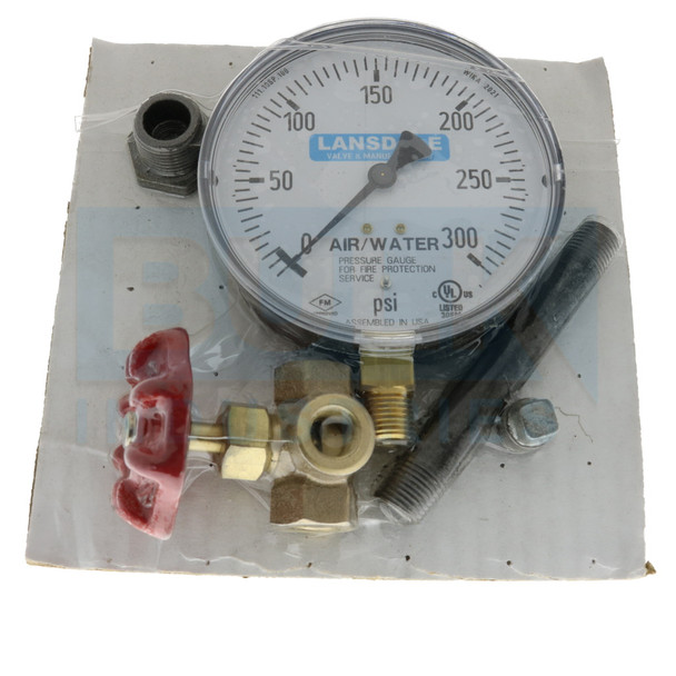 Air/Water Gauge Kit, 0-300 PSI, Plastic, UL/FM Approved
Manufacturer Part Number: GAAWP350